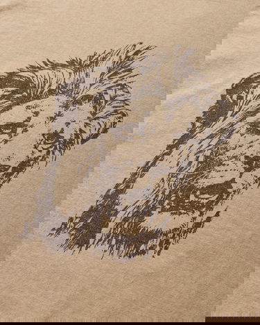 Tričko Noah Lion Head T-Shirt Hnedá | T252SS25 SND, 3