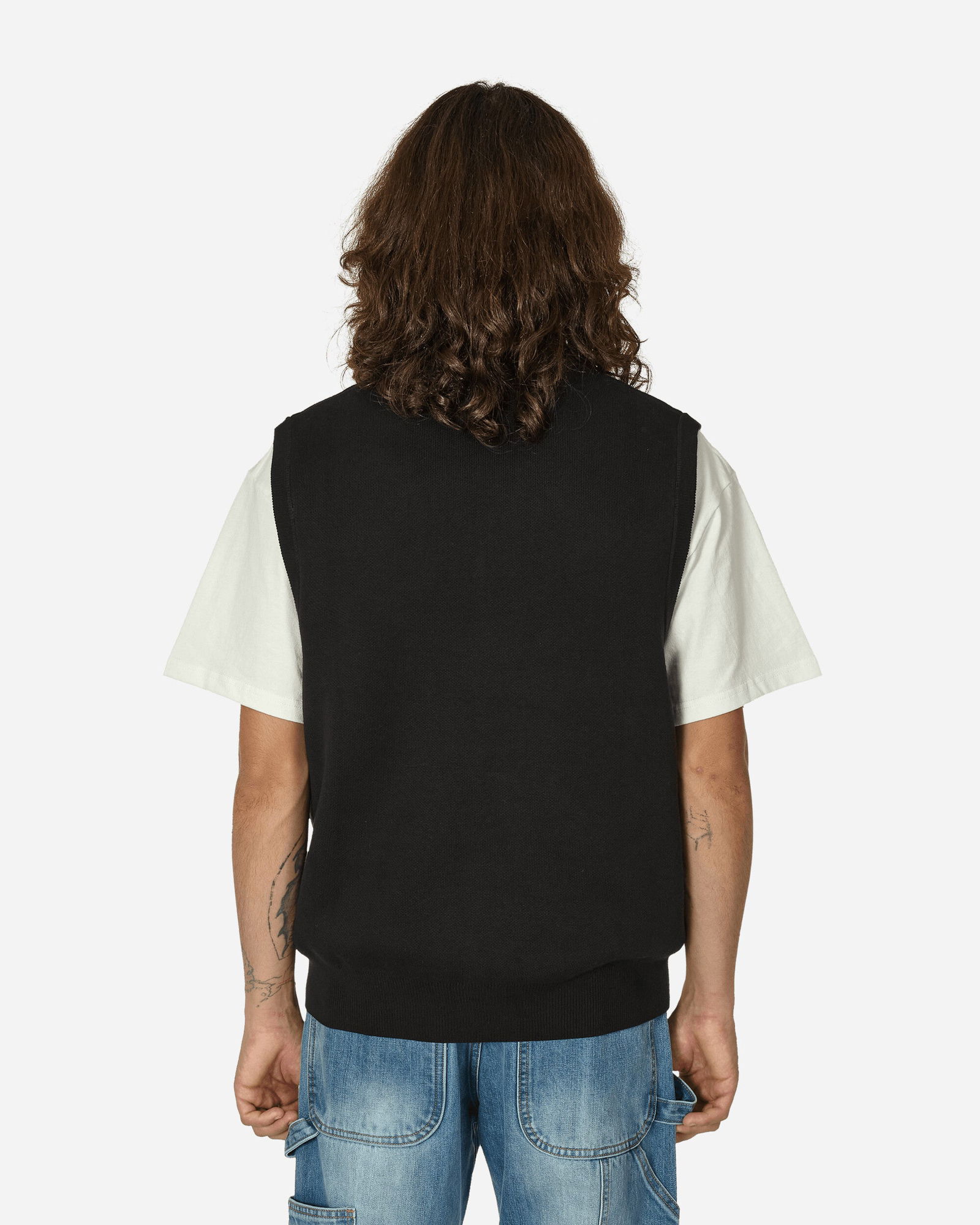 Script Vest Black