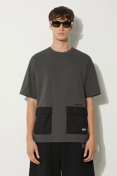 Tričko Neighborhood NEIGHBORHOOD Design Crewneck T-Shirt with Pockets Šedá | 241UWNH.CSM05, 0