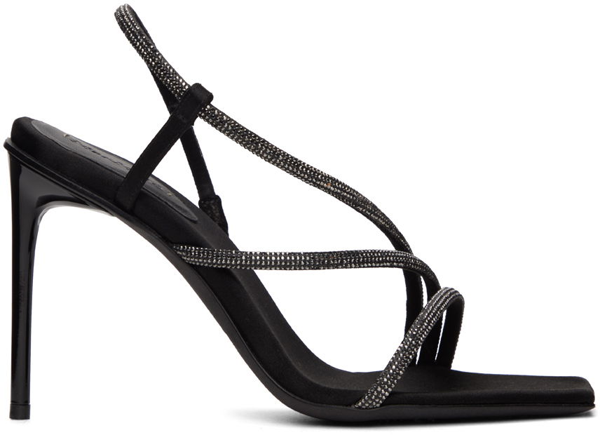 Tenisky a topánky Max Mara Rhinestone Slingback Heeled Sandals Čierna | 2345262133600 MM84104, 0