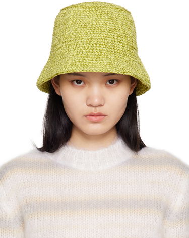 Klobúk BY FAR BY FAR Robbie Crochet Bucket Hat Zelené | 23SSROBAPLCOTME, 0