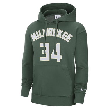 Mikina Nike Milwaukee Bucks Essential NBA Fleece Pullover Hoodie Zelené | DB1184-323, 0