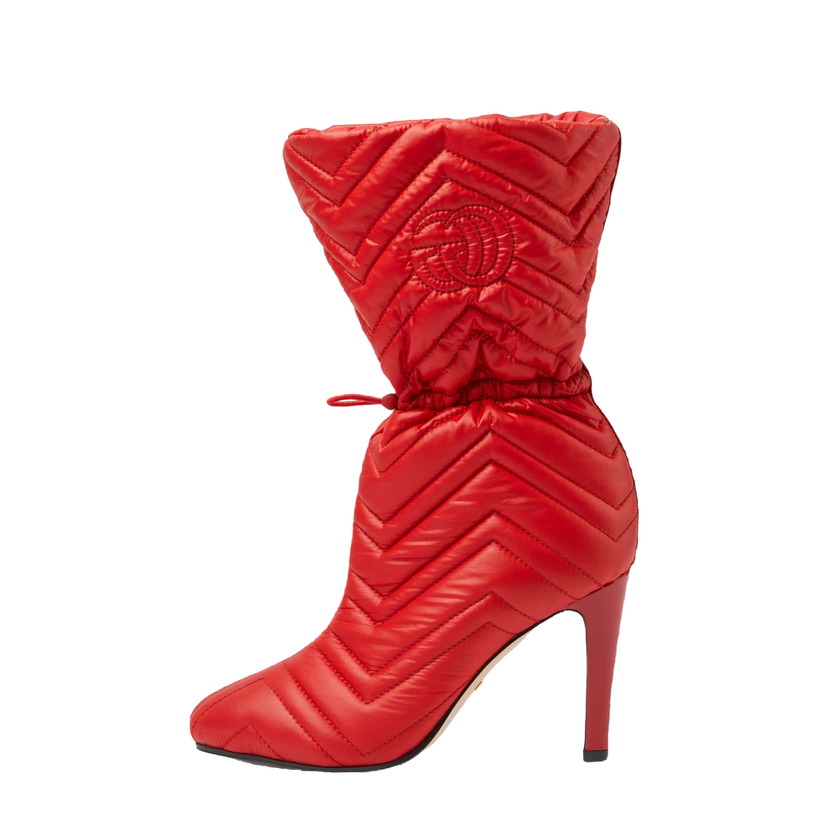 Tenisky a topánky Gucci Matelasse 95mm Ankle Boots Červená | 719834 FAAUV 6447