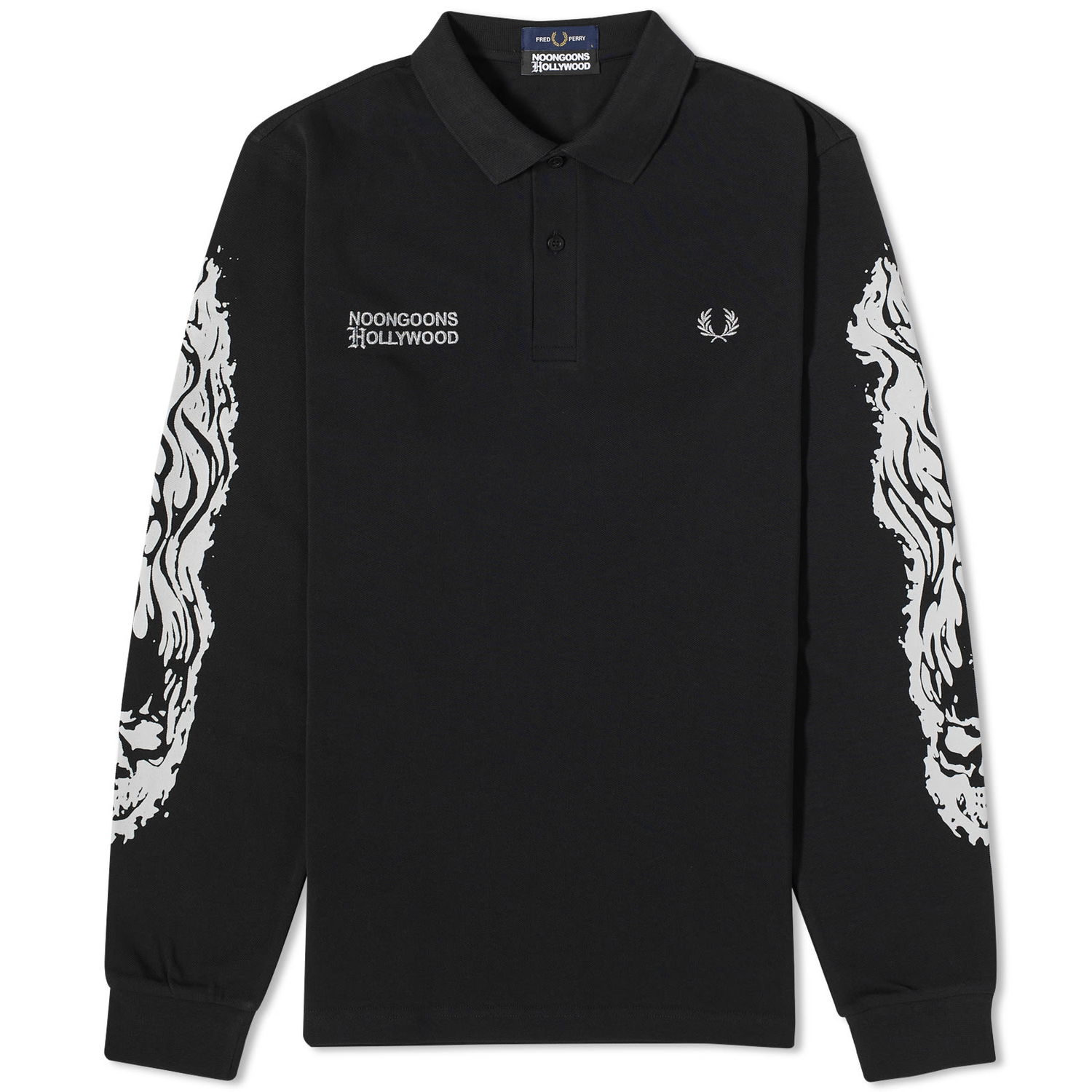 Polo tričko Fred Perry Noon Goons x Printed Polo Tee Čierna | SM5230-102, 0
