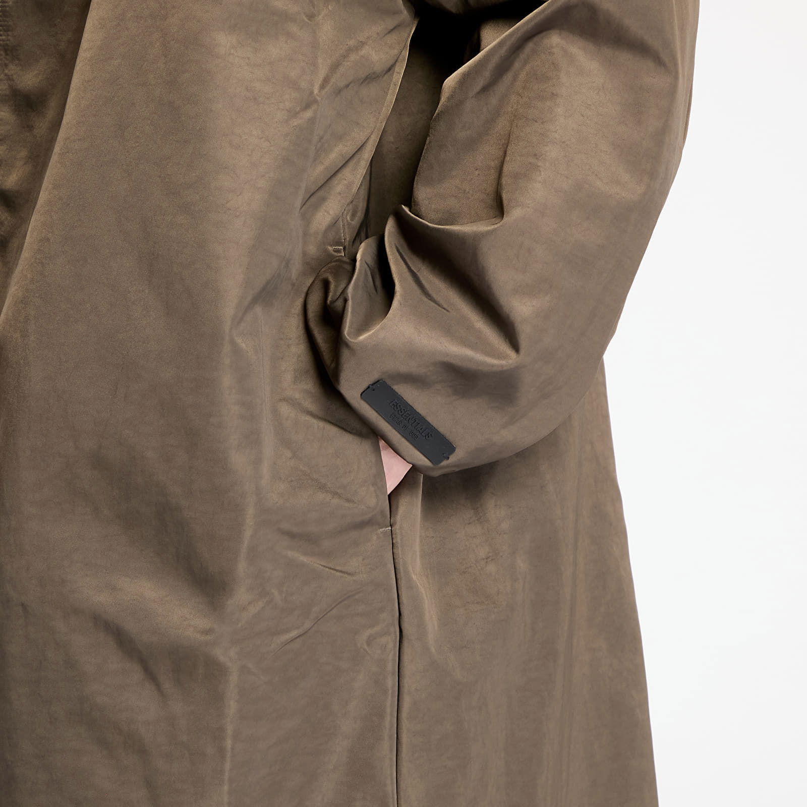 Textured Nylon Trench Coat