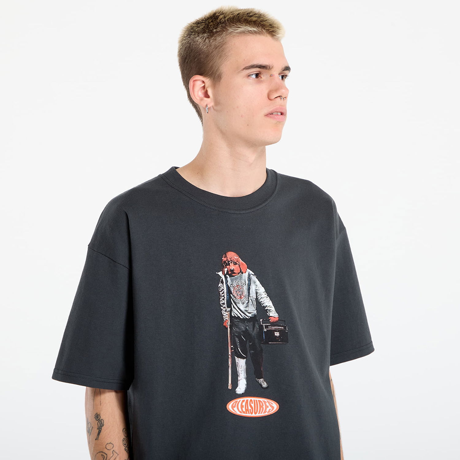 Tričko Pleasures PLEASURES Daft Punk Graphic T-Shirt Čierna | P25DP019-BLACK, 1