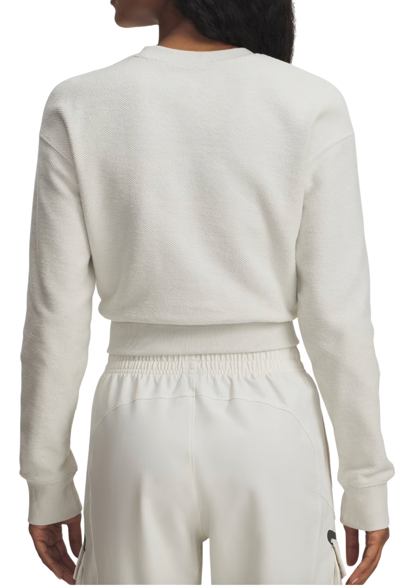 Mikina Under Armour Icon Terry Varsity Crewneck Sweatshirt Biela | 6003680-110, 1