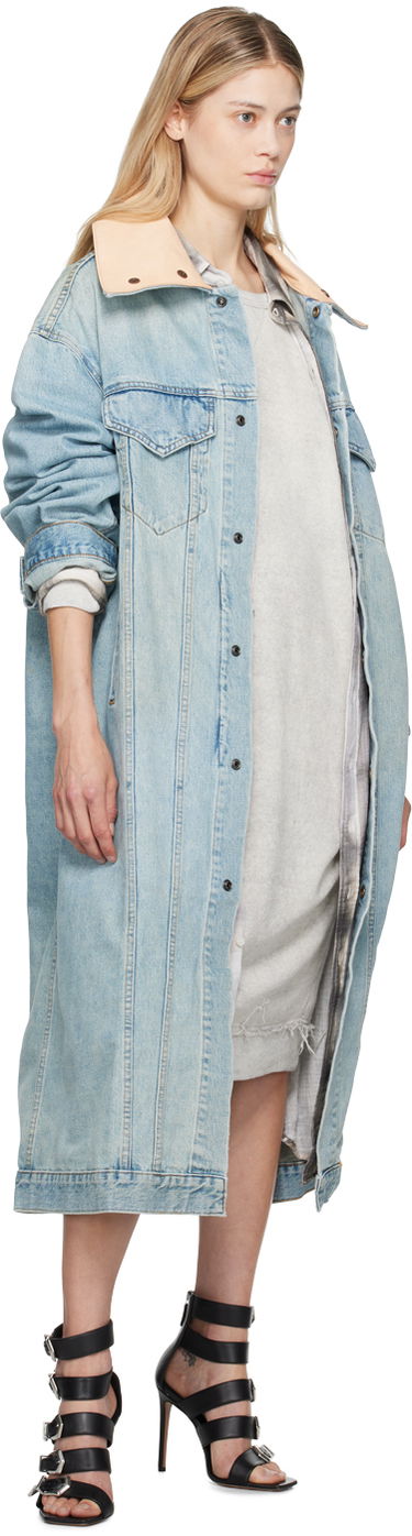 Parka R13 R13 Kat Long Denim Jacket Modrá | R13W5169-D245A, 3