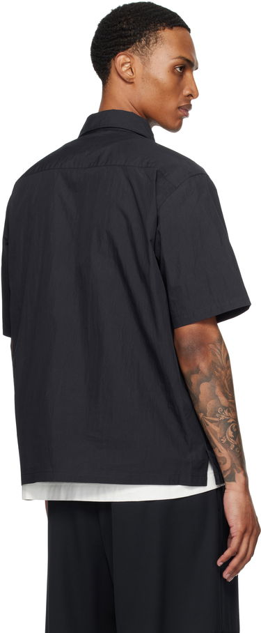 Košeľa NORSE PROJECTS Norse Projects Ivan Tech Poplin Short Sleeve Shirt Čierna | N40-0826, 2
