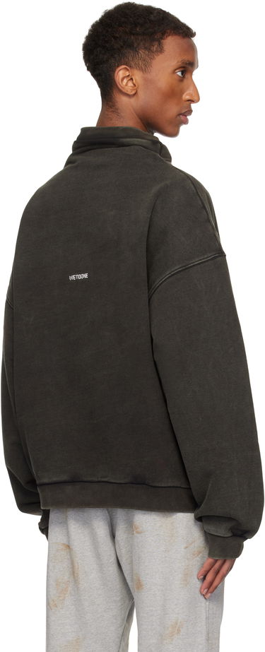 Sveter We11done Standard Logo Turtleneck Sweatshirt Zelené | WD-TS3-24-731-U-BK, 2