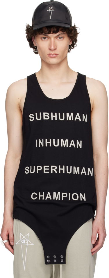 Body Rick Owens Rick Owens Champion Edition Basketball Tank Top Čierna | CM01E1678 CHJG JERSEY, 0