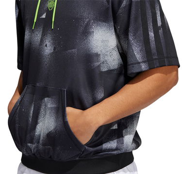 Mikina adidas Originals Short Sleeve Graphic Hoodie Čierna | hb5427, 2