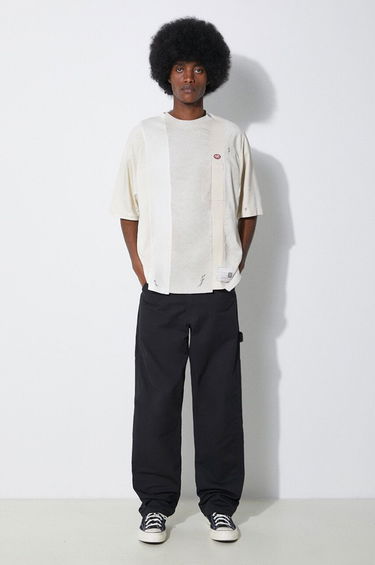 Tričko Maison MIHARA YASUHIRO Maison MIHARA YASUHIRO Vertical Switching T-Shirt Biela | A12TS621, 1