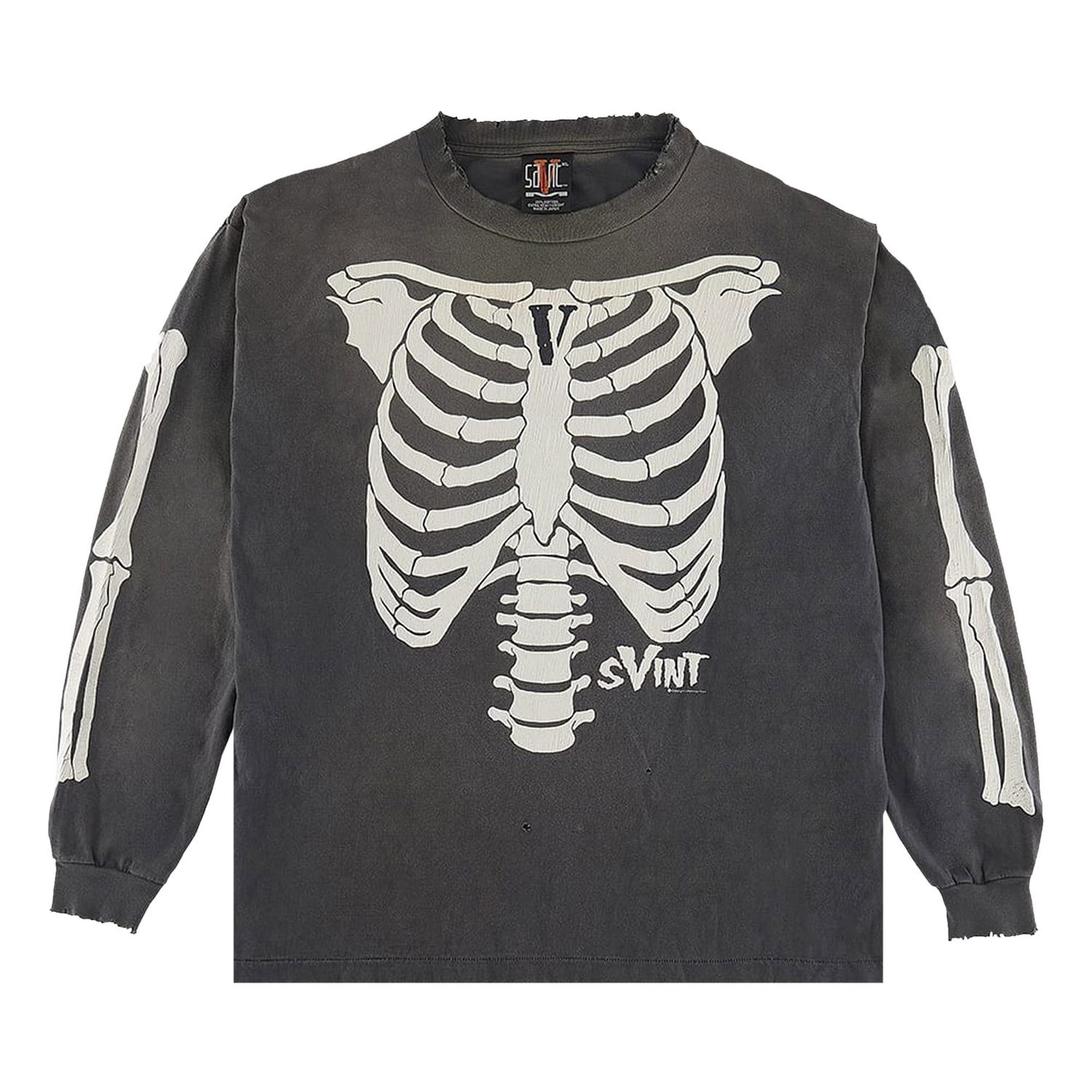 Tričko Saint Michael x Vlone Bone Tee Čierna | SM A22 0000 078, 1