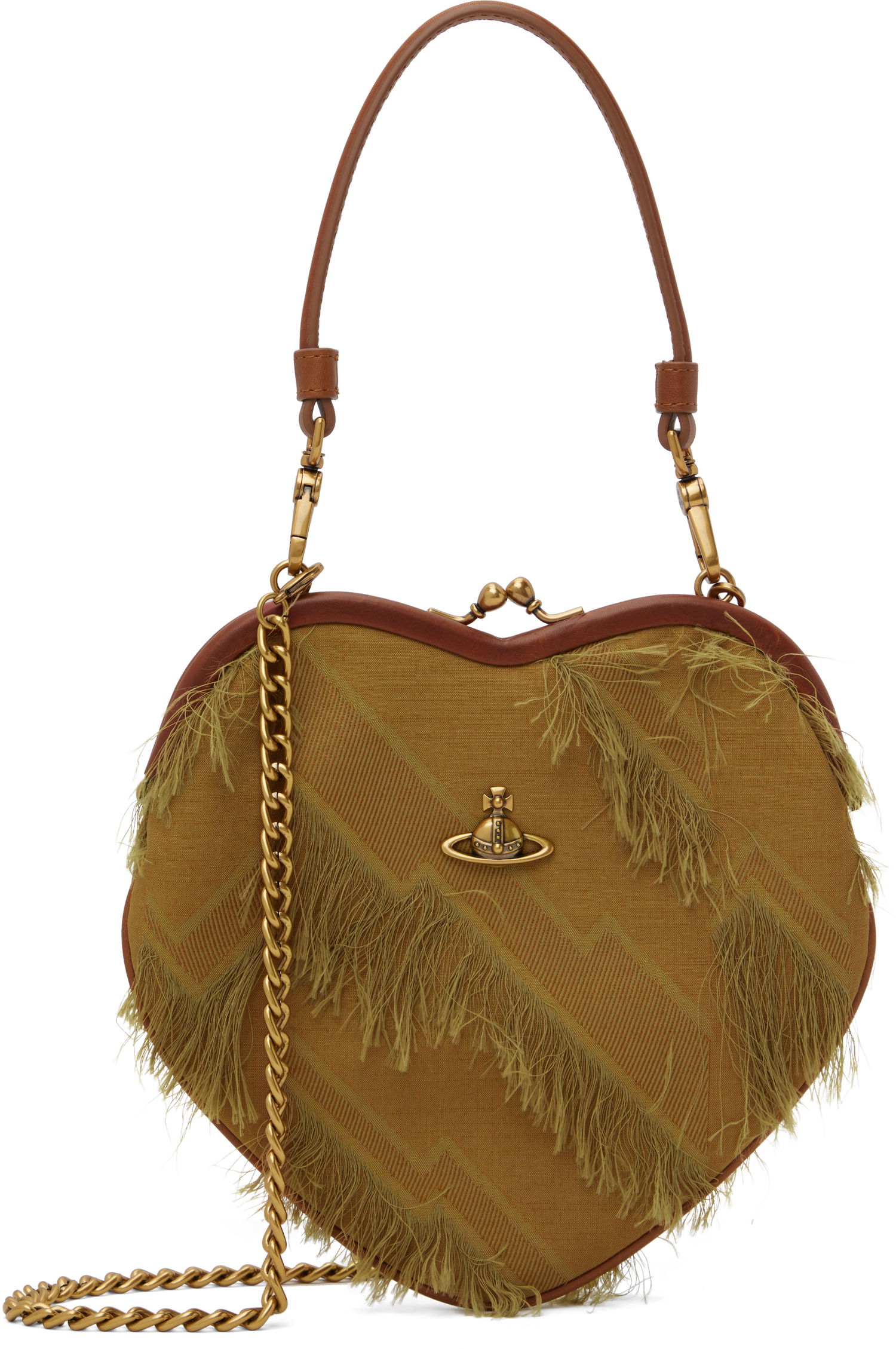 Kabelka Vivienne Westwood Vivienne Westwood Belle Heart Frame Bag with Fringes Žltá | 4B01000CW-W013M-, 0
