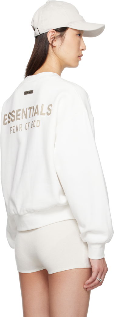 Mikina Fear of God Fear of God ESSENTIALS Classic Fit Crewneck Sweatshirt Biela | 192SP255554FW, 2