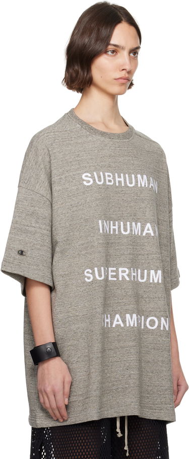 Tričko Rick Owens Rick Owens Champion Edition Tommy T-Shirt Šedá | CW01E1674 CHMJ, 1
