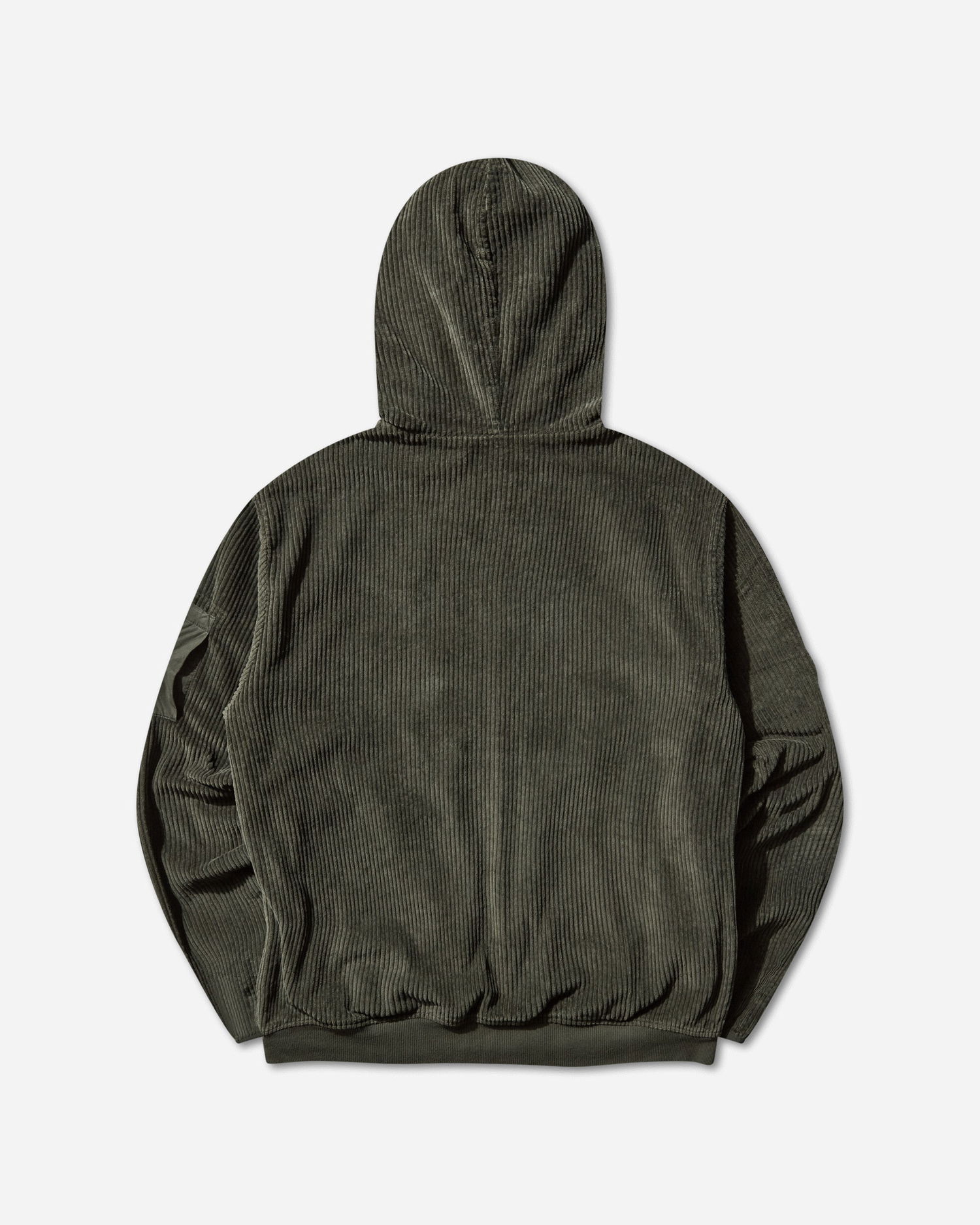 Mikina C.P. Company Corduroy Zipped Hoodie Zelené | 19CMSS217A-110472G 978, 0