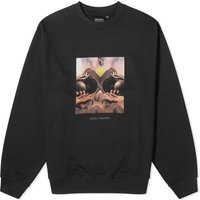 Mikina DAILY PAPER Landscape Oversized Sweatshirt Čierna | 2411078, 1