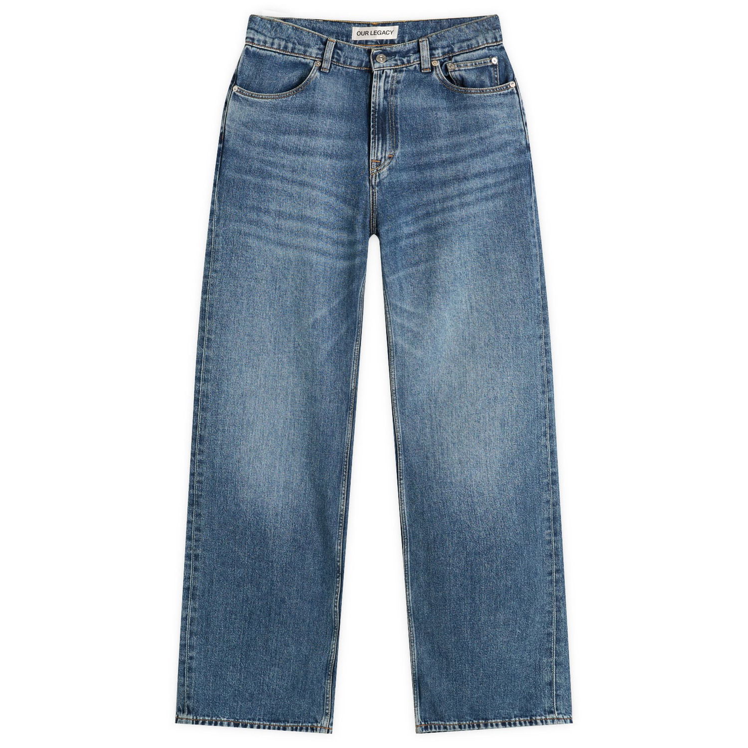 Džínsy OUR LEGACY Our Legacy Carlson Jean Broken Twill, Size 28" Modrá | M4255RR, 0