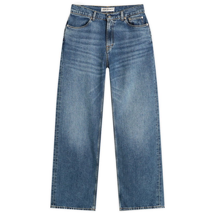 Džínsy OUR LEGACY Our Legacy Carlson Jean Broken Twill, Size 28" Modrá | M4255RR