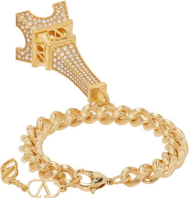 Náramok Valentino Garavani Eiffel Tower Charm Bracelet Žltá | 7W2J0AR3YCW, 1