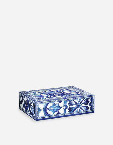Home decor Dolce & Gabbana Dolce & Gabbana Large Decorated Plexiglass Box Onesize Modrá | TCC201TCAMYUB008, 2