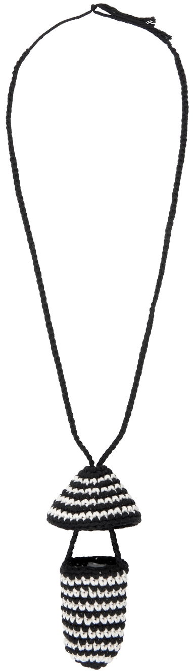 Náhrdelník Stella McCartney Stella McCartney Crochet Mushroom Necklace Čierna | 7V0029WP0037, 1