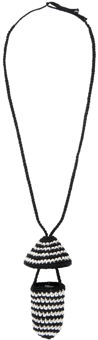Náhrdelník Stella McCartney Stella McCartney Crochet Mushroom Necklace Čierna | 7V0029WP0037, 1