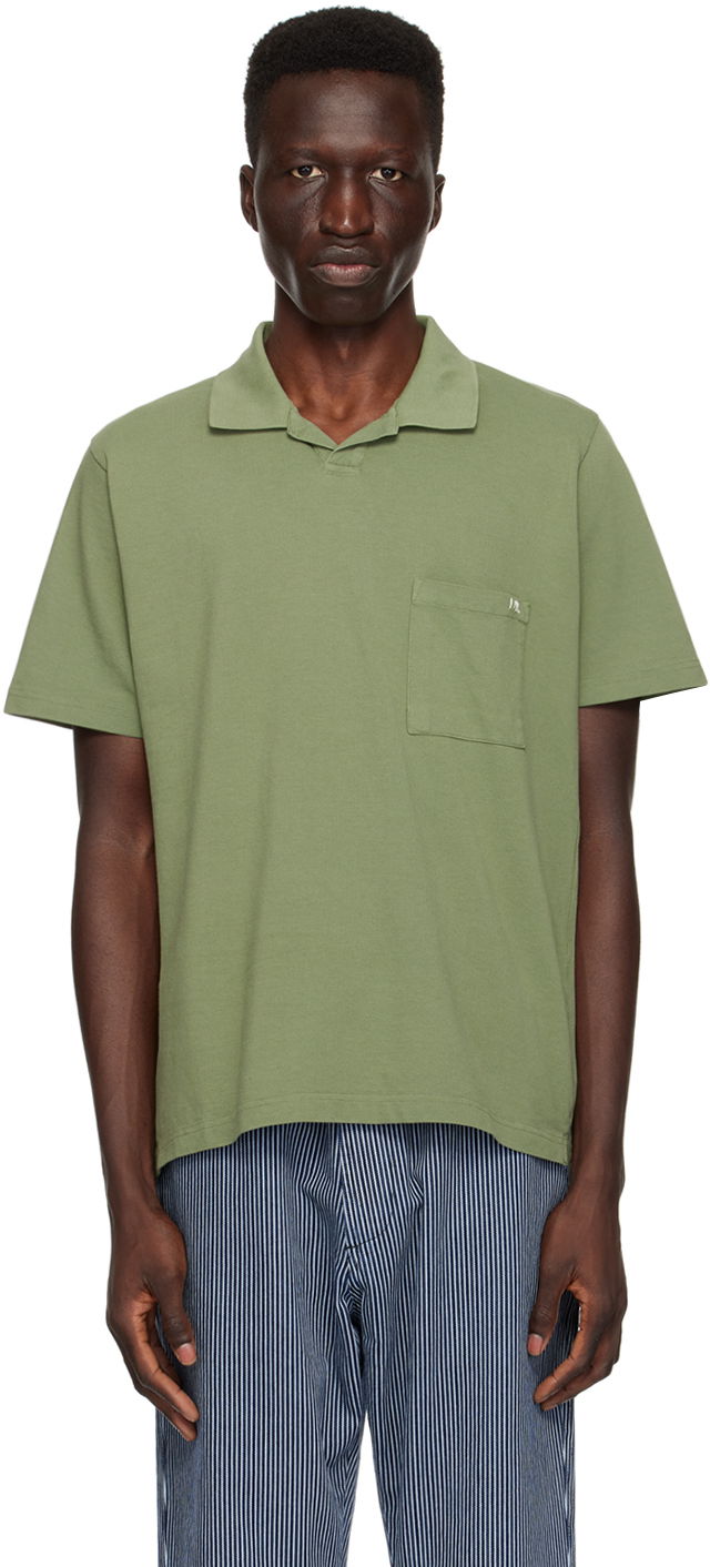 Polo tričko Universal Works Universal Works Vacation Polo Zelené | 30603, 0