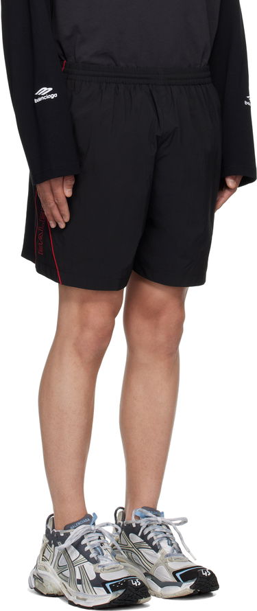 Šortky Balenciaga Balenciaga Washed Tracksuit Shorts Čierna | 814568TRO32, 1