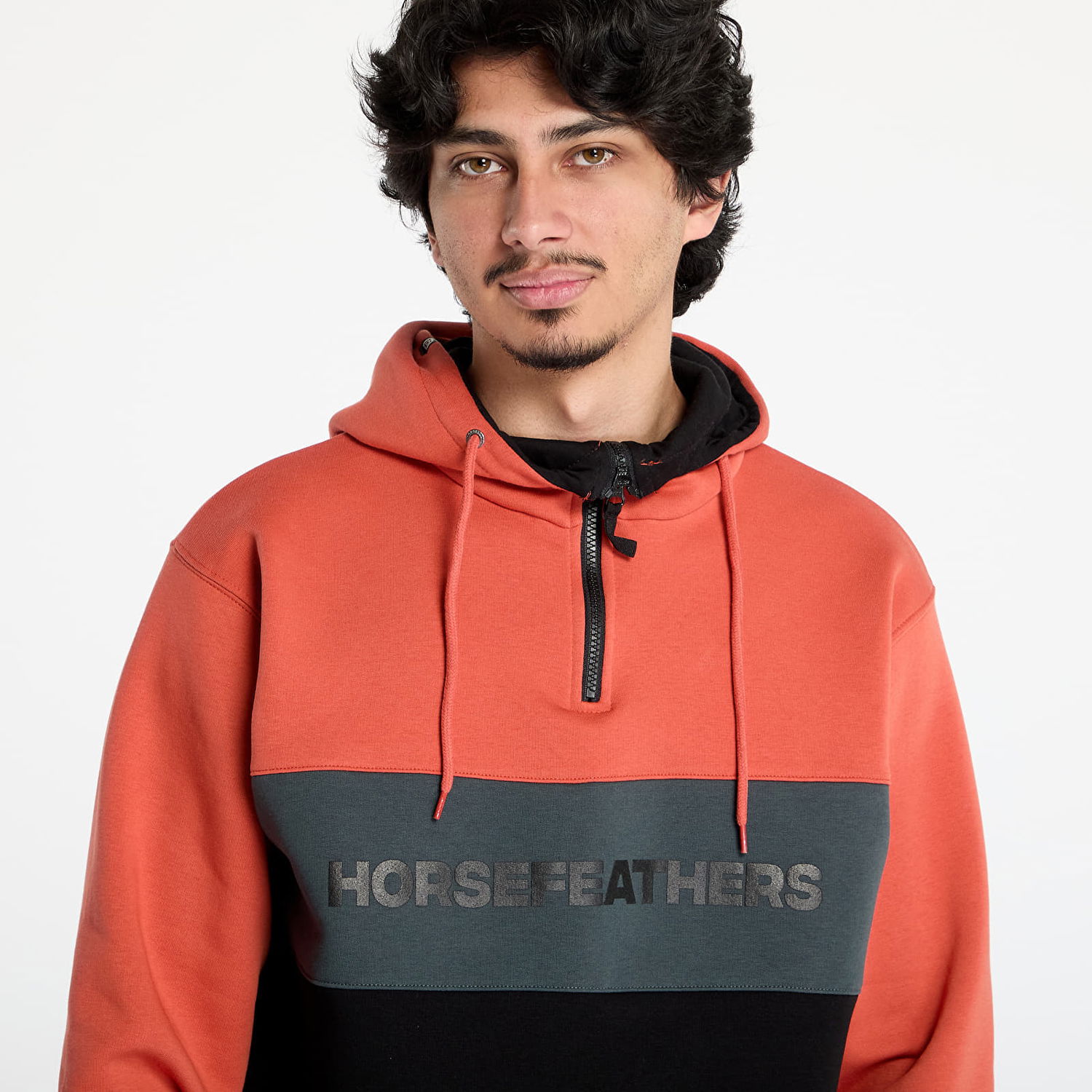 Mikina Horsefeathers Horsefeathers Fulton Sweatshirt Oranžová | SM1354D, 1