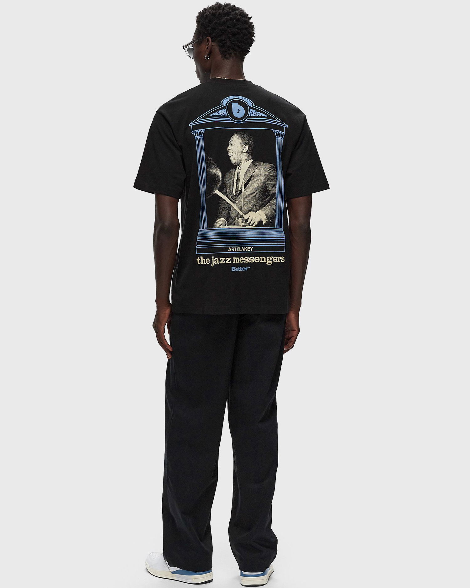 Tričko Butter Goods Jazz Messengers Tee Čierna | P17397, 1