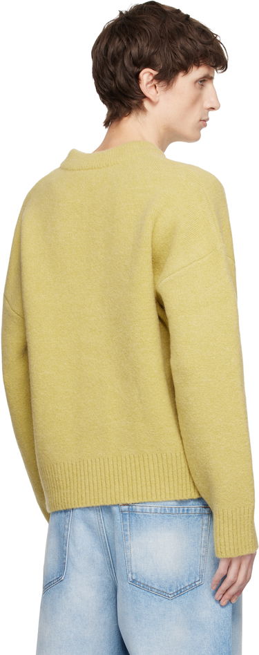 Sveter AMI Alpaca Ami De Coeur Cardigan Žltá | H25UKC365.KN0135, 2