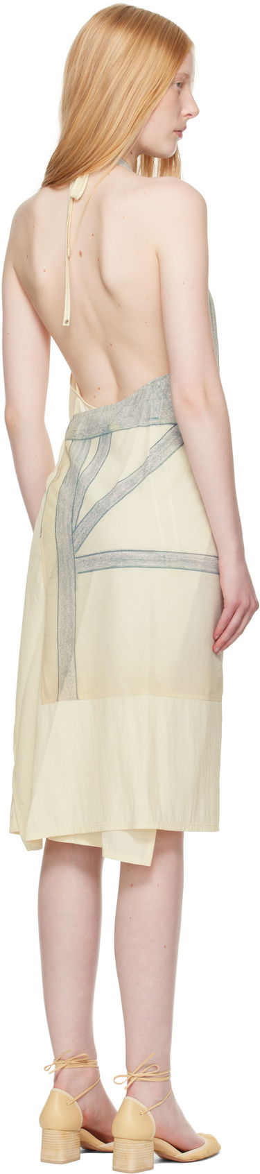 Šaty LEMAIRE Lemaire Philippe Weisbecker Apron Midi Dress Žltá | DR1103 LF1414, 2
