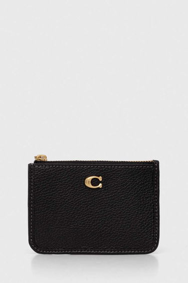Kľúčenka Coach Leather Key Case Čierna | CR550, 0