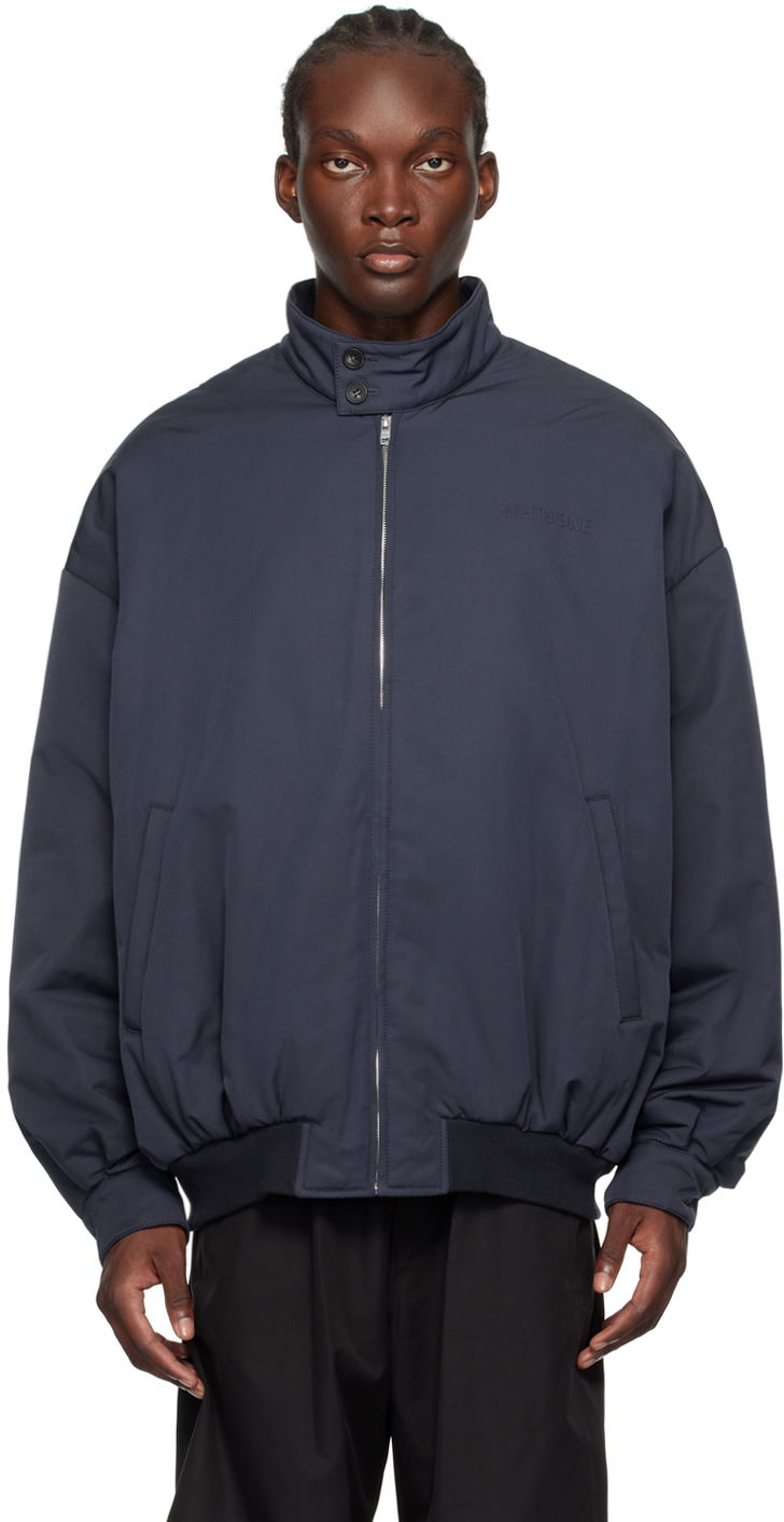 Bomber bunda We11done We11done Harrington  Jacket Modrá | WD-JP2-24-061-M-NV, 0