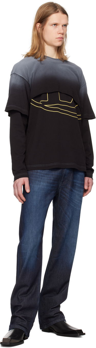 Tričko Diesel Diesel T-Besh Cut Long Sleeve T-Shirt Čierna | A16133-0KNAQ-9XX, 3