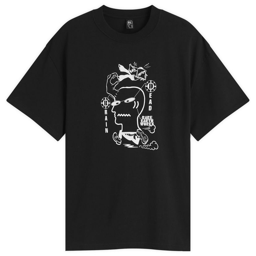 Tričko Brain Dead Brain Dead Earth Works Graphic Tee, Size Large Čierna | BDF25TO00046-BLK