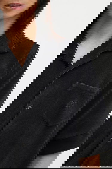 Košeľa VETEMENTS Towel Relaxed Fit Short Sleeve Collared Shirt Čierna | UH76SH500B, 3