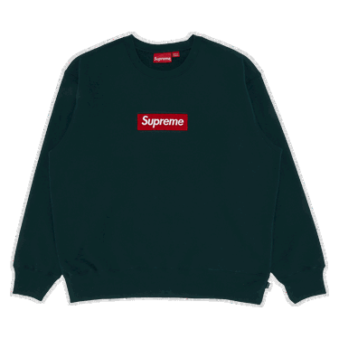 Mikina Supreme Box Logo Crewneck "Dark Pine" Zelené | FW22SW65 DARK PINE, 0