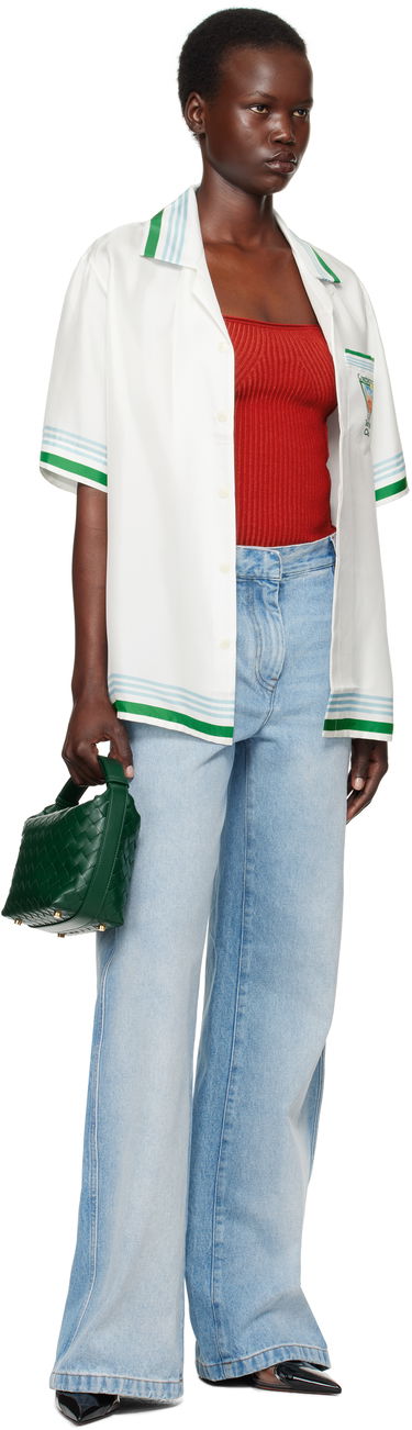 Košeľa Casablanca Printed Resort Shirt Biela | U-WPS25-SH-003-08, 3