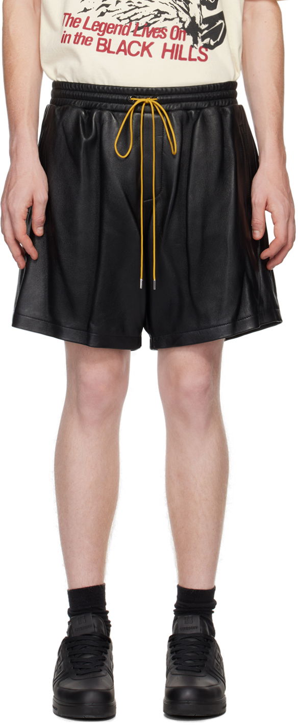 Šortky Rhude Leather Shorts Čierna | RHSS22SH420363720372, 0