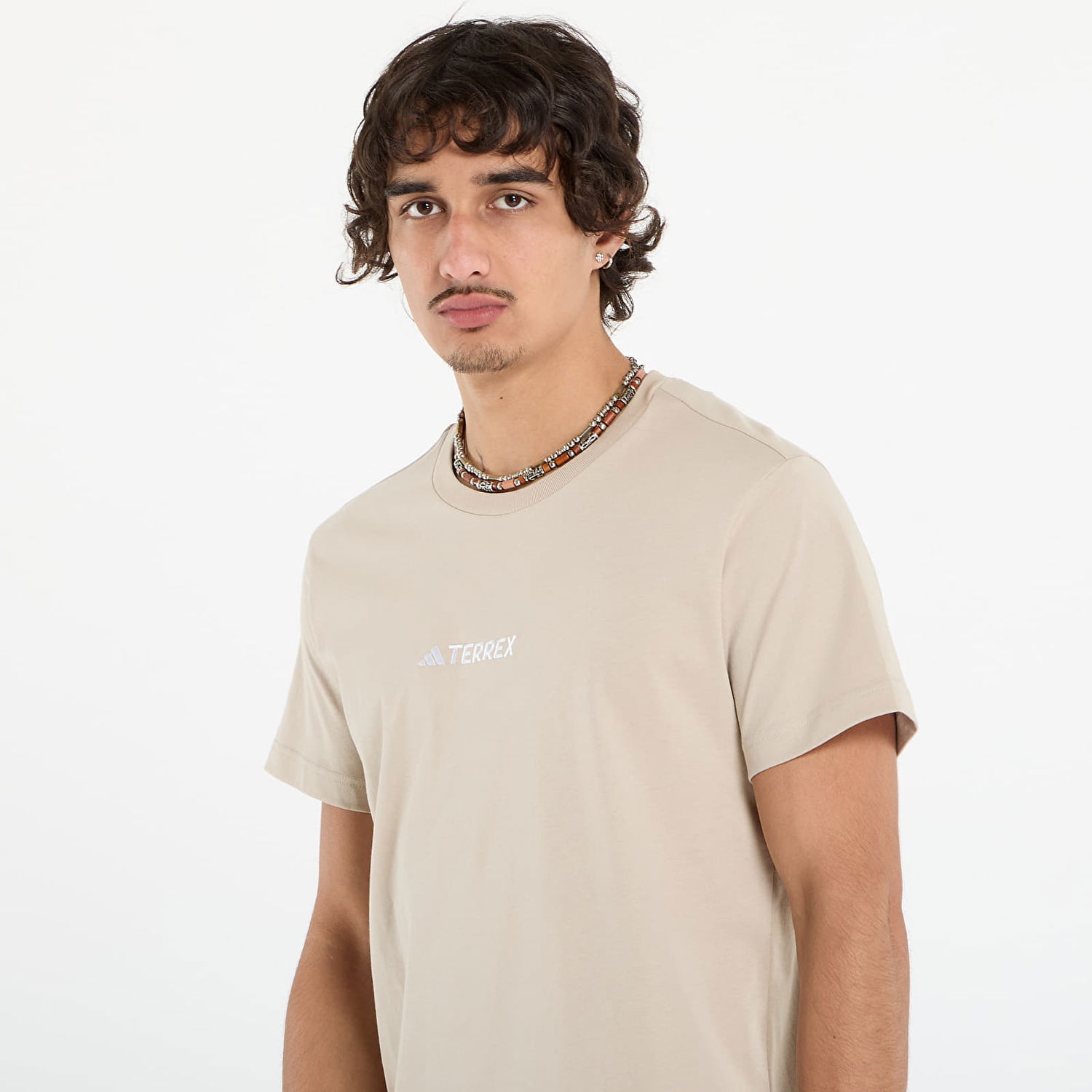 Tričko adidas Performance Terrex Signature AOP Graphic Tee Béžová | JM6400, 1