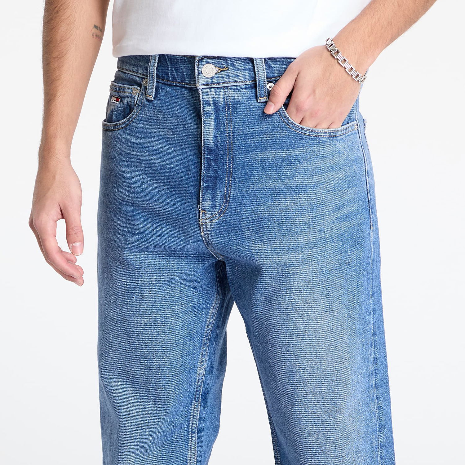 Džínsy Tommy Hilfiger Tommy Jeans Otis Regular Straight Jeans W34/L34 Modrá | DM0DM21180 1A5, 1