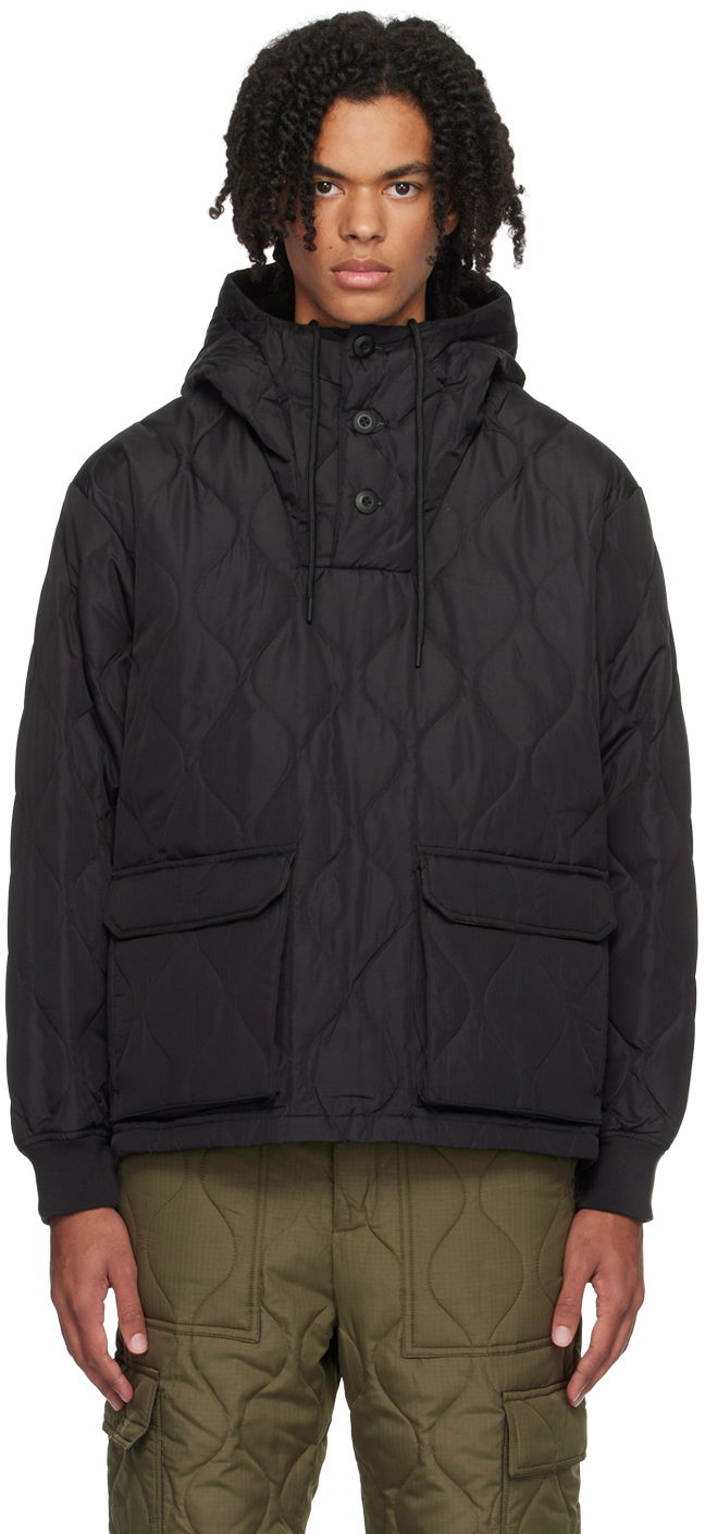 Prešívaná bunda TAION Down Hooded Puffer Jacket Čierna | TAION-106PML-1, 0
