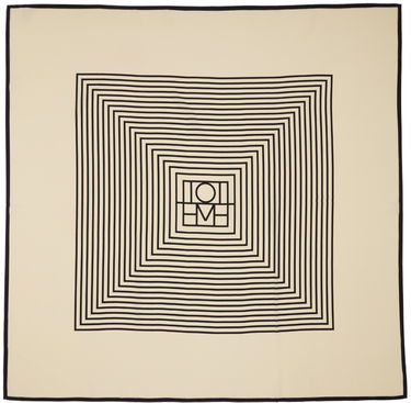 Šál TOTEME Silk Monogram Scarf Béžová | 211-853-801, 0