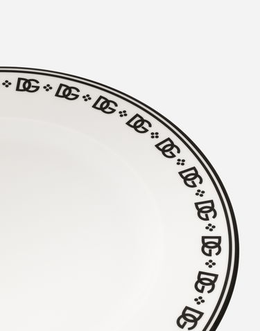Home decor Dolce & Gabbana Logo Print Charger Plate Biela | TC0148TCALHU0082, 3