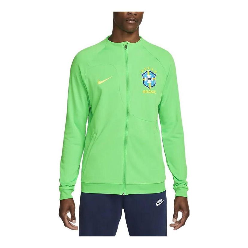 Vetrovka Nike Brazil Academy Pro Knit Soccer Jacket Zelené | DH4741-330