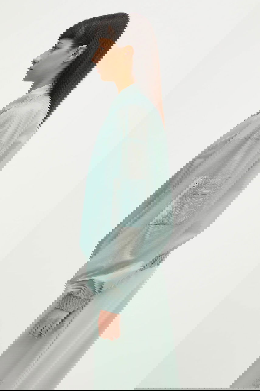 Bomber bunda Maison Margiela MM6 Maison Margiela x Salomon Transitional Translucent Bomber Jacket Tyrkysová | S52AM0327, 1